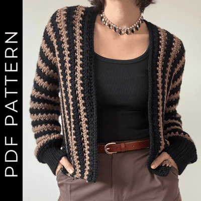 Lania Cardigan crochet pattern + Video Tutorial